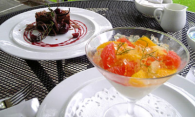 LＹＳ　箱根ラリック美術館内カフェ　で出されるスイーツ