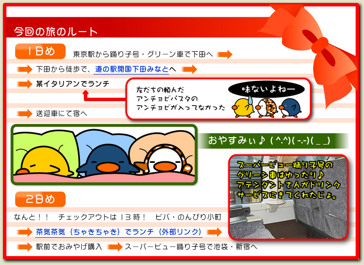 花のおもてなし南楽の旅　日程表